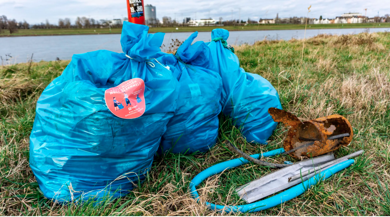 Dreck-Weg-Tag in Düsseldorf