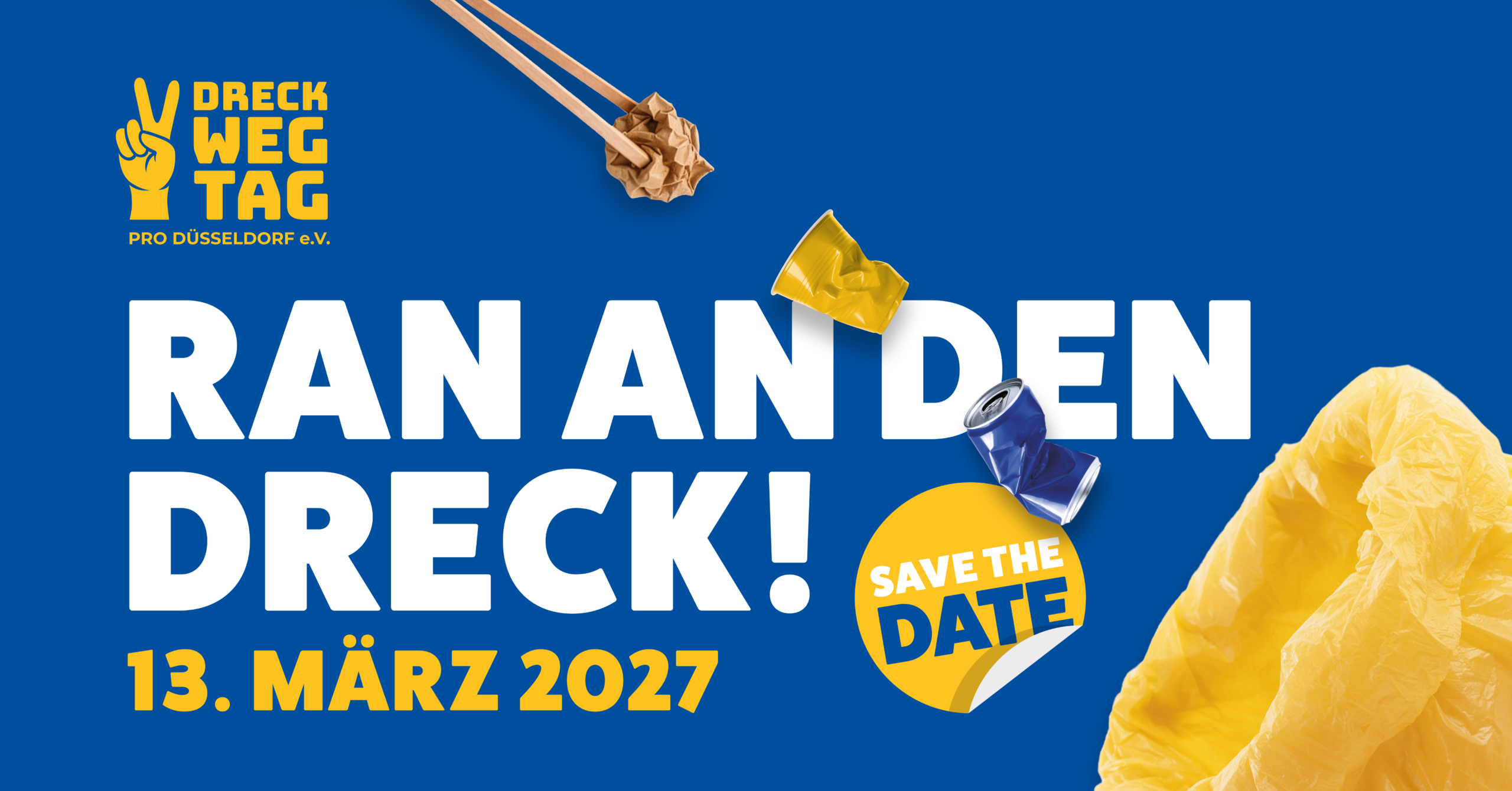 Save the date Dreck weg Tag